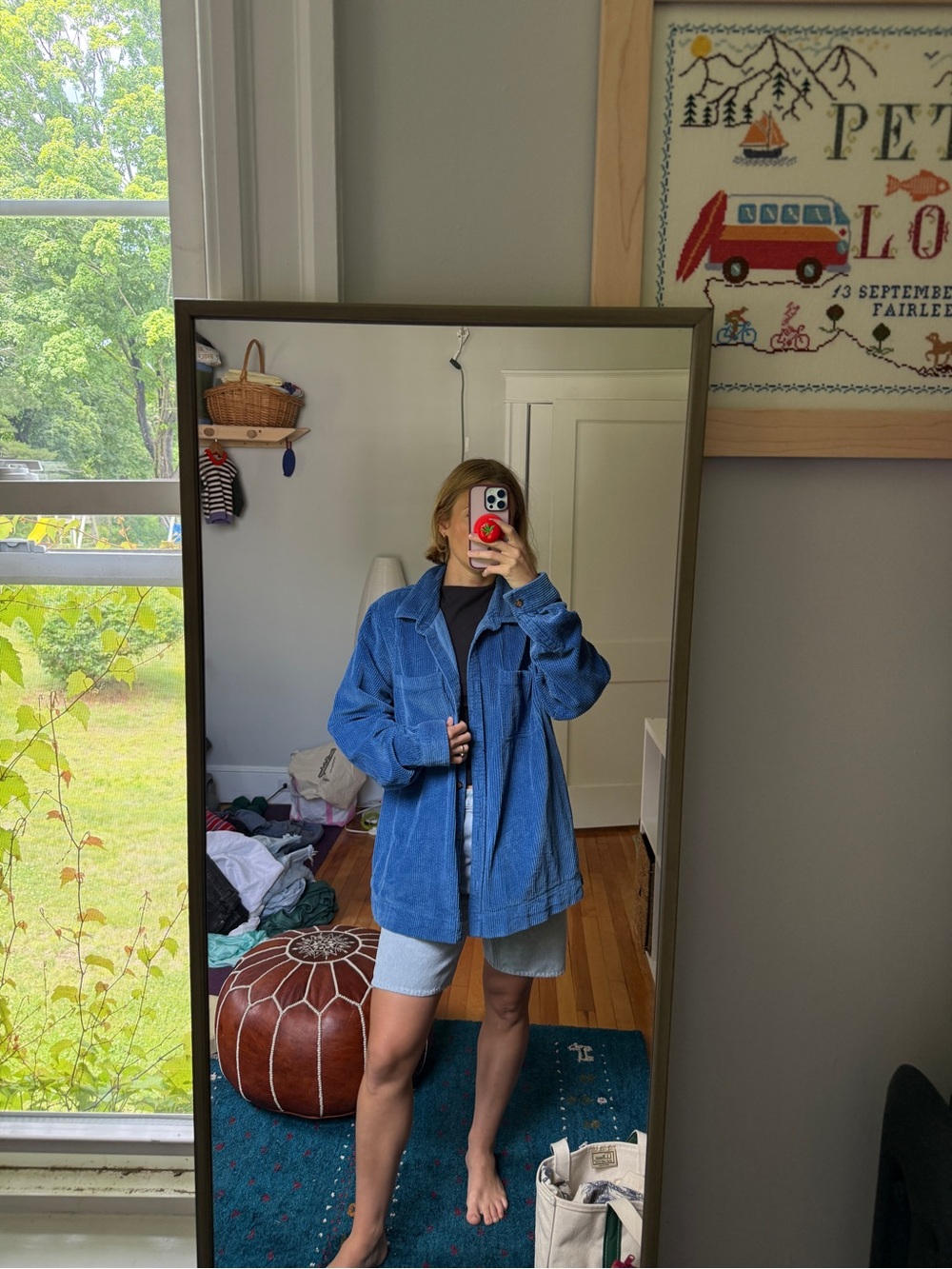 L.L. Bean Women's Blue Corduroy Jacket
